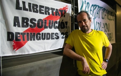 Jordi Ros ahir a Sabadell, on va arribar de matinada | Roger Benet